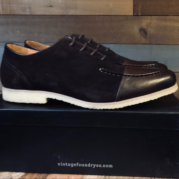 NWB Vintage Foundry Brown Balsalt Suede Oxford - Picture 6 of 10